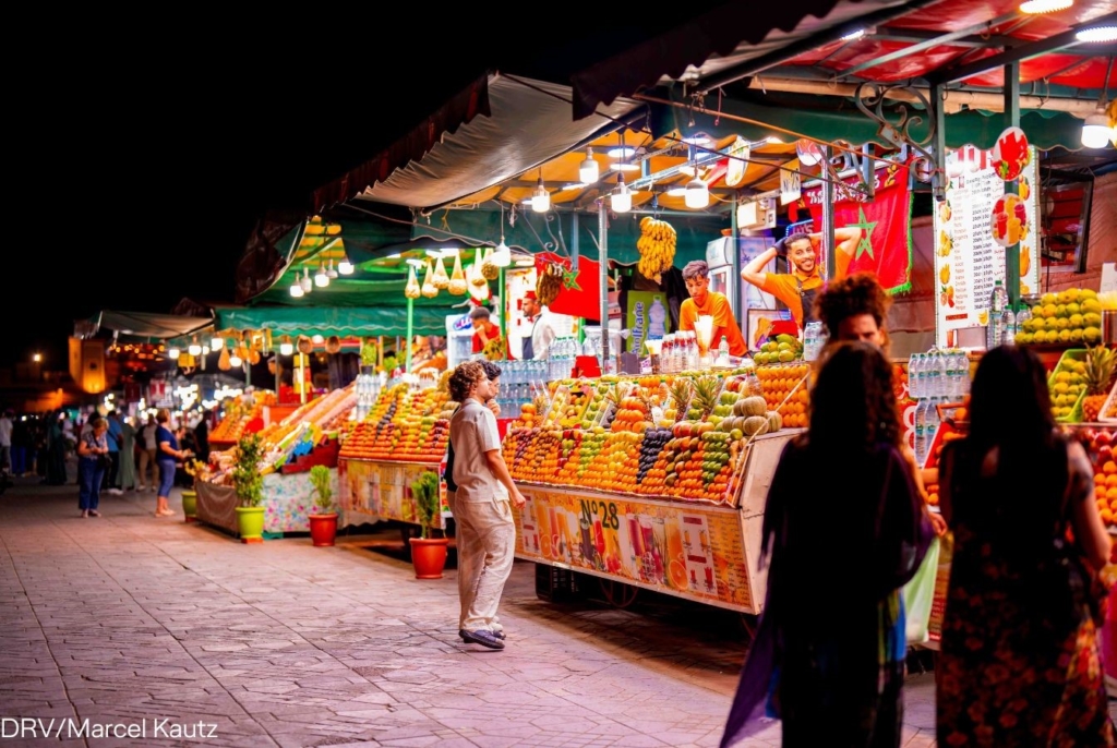 Djemaa el Fnaa bei Nacht