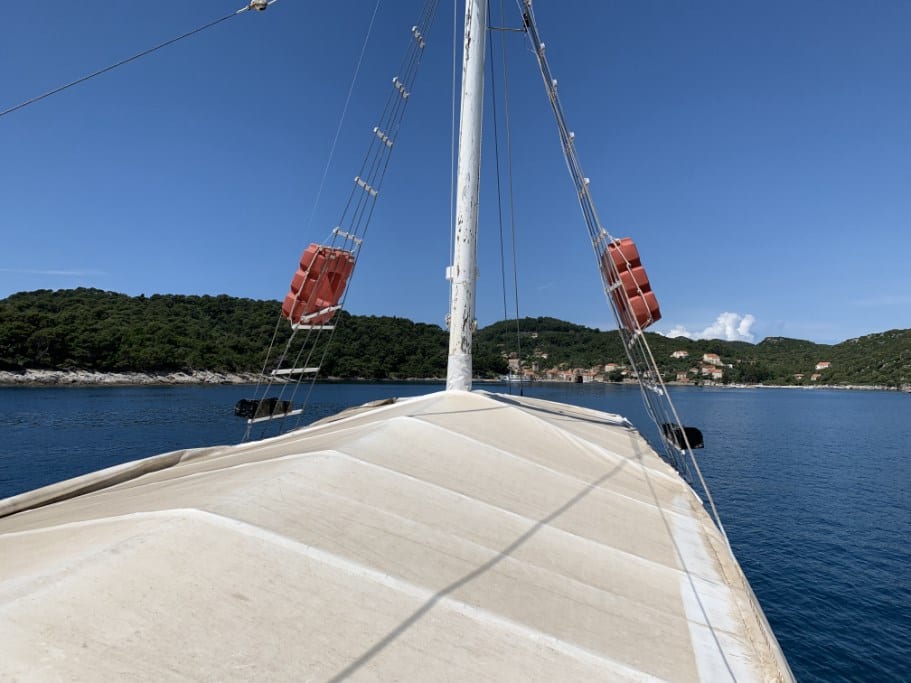 Bootsfahrt in Kroatien