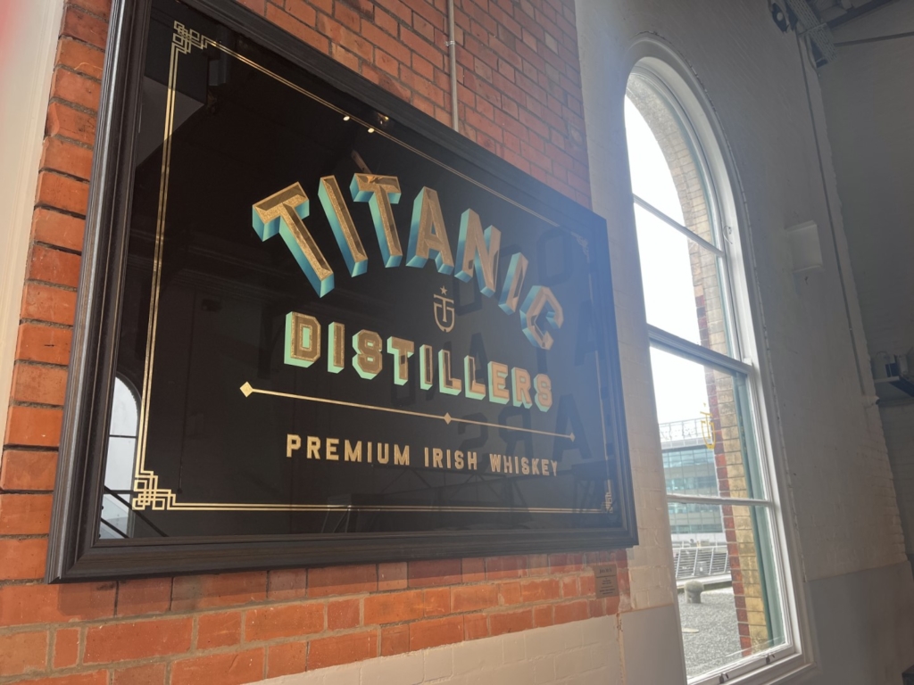 Irish Whiskey Schild Titanic